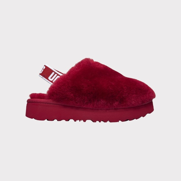 Ugg Red Fluff Yeah Clogs - Picture 1 of 6